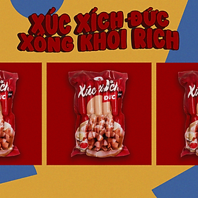 Xúc xích xông khói 20c - 500g - XÚC XÍCH ĐỨC RICH - ĐEN ĐỎ - SÚC XÍCH ĐỨC - SÚC XÍCH NGON - SÚC XÍCH GIÁ SỈ - DEN DO - DENDO