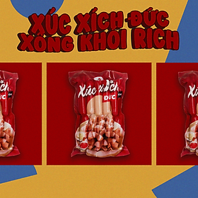Xúc xích Đức 10c/500g Cty ĐEN ĐỎ - XÚC XÍCH ĐỨC RICH - ĐEN ĐỎ - SÚC XÍCH ĐỨC - SÚC XÍCH NGON - SÚC XÍCH GIÁ SỈ - DEN DO - DENDO