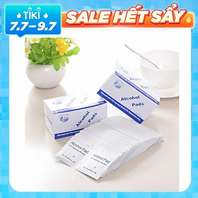 Khăn Lau Chứa Cồn Dùng Một Lần Tẩy Rửa Móng Tay Màn Hình Điện Thoại - 100 Miếng
