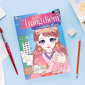 Sách - Trang Điểm Công Chúa - Tô Màu Và Bóc Dán Hơn 500+ Stickers Xinh Đẹp Cho Bé Gái - Megabook