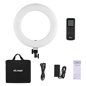 Đèn LED Hình Tròn Viltrox VL-600T Hai Màu Kèm Thiết Bị Điều Khiển Ánh Sáng Dành Cho Chụp Ảnh Đám Cưới Phòng Tổ Chức Sự Kiện (3300K-5600K) 45W) (CRI 95+)