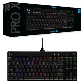 Mua Bàn phím gaming Logitech Pro X - Không phím số  nhỏ gọn  switch GX có thể hoán đổi  RGB Lightsync - Hàng chính hãng