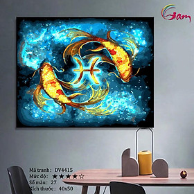 Mua Tranh sơn dầu số hoá tự tô màu Gam DV4415 căng sẵn khung