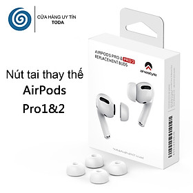 Nút Tai Nghe Thay Thế Cho AirPods Pro 1 & 2 (Bộ 2 Cặp) - Hàng Chính Hãng