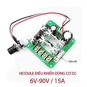 Module mạch điều chỉnh tốc độ động cơ điện 1 chiều CCMHCN DC 6V-90V/15A