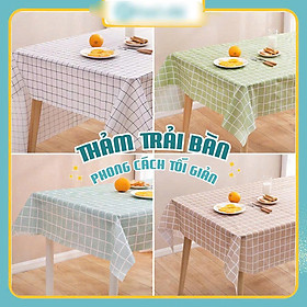 Mua Khăn trải bàn họa tiết caro  180cm x 140cm   chống nước  thích hợp đi dã ngoại picnic/ khăn trải bàn học/ bàn làm việc