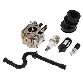 Carburetor Kit Spark Plug Intake Manifold Fits for STIHL MS340 MS360 034 036