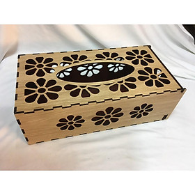 Mua Hộp đựng giấy gỗ hoa mai