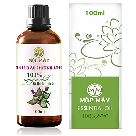 Tinh dầu Hương Nhu 100ml Mộc Mây - tinh dầu thiên nhiên nguyên chất 100% - chất lượng và mùi hương vượt trội - chuyên gia chăm sóc tóc hư tổn