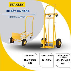 Xe Đẩy Tay 2/4 Bánh Cao Cấp Stanley SXWTD-MT519 (Tải Trọng 150/200kg)