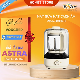 Mua Máy Làm Sữa Hạt Cách Âm  Máy Xay Nấu Sữa Hạt BEAR PBJ-B06K8 Dung Tích 1 Lít Công Suất 1000 W - Hàng Nhập Khẩu