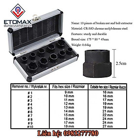 Mua Bộ Vặn Bu Lông Và Đai Ốc Bị Toét Đầu  Biến Dạng