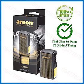 Nước hoa kẹp cửa gió ô tô - Areon Sport Lux Gold ( Nam Tính & Sang Trọng )