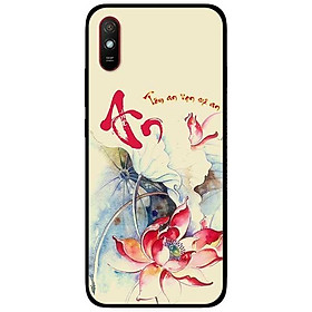 Ốp lưng dành cho Xiaomi Redmi 9 - Redmi 9A - mẫu Tâm An Sen Đỏ