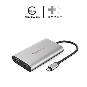Mua Cổng Chuyển HYPERDRIVE DUAL 4K HDMI (2 MÀN HÌNH) USB-C HUB FOR MACBOOK M1 - Hàng Chính Hãng