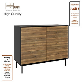 Mua  Happy Home Furniture  BECKY  Tủ đựng đồ 6 ngăn kéo  - chân sắt    120cm x 50cm x 100cm ( DxRxC)  THK_034