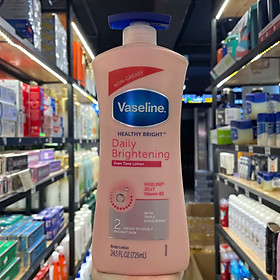 Sữa dưỡng thể vaseline hồng làm mịn &trắng da 725ml