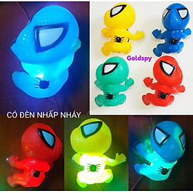 1 CON NGƯỜI NHỆN BÁM ĐUÔI XE MÁY XE ĐẠP ĐIỆN ÔTÔ CÓ ĐÈN LED NHẤP NHÁY MÀU CỰC CHẤT