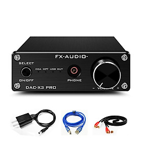 2020 FX-Audio DAC-X3PRO Bộ giải mã âm thanh kỹ thuật số ASRC USB STM32 ES9023 NE5532 Đầu vào USB/Coaxial/Optical/AUX 24Bit/96KHz DC12V/1A