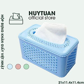 Mua Hộp đựng giấy ăn kiểu dáng giả đan mây thanh lịch chính hãng Việt Nhật 2734 (HGM03)