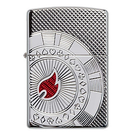 Bật Lửa Zippo 49058 – Zippo Armor Poker Chip Design High Polish Chrome