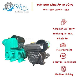 Máy bơm nước tăng áp tự động mini 100W, 155W Wini - Bảo hành 1 năm