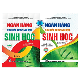 Combo Ngân Hàng Câu Hỏi Trắc Nghiệm Sinh Học ( Quyển thượng + Quyển Hạ) (HA) - Hồng Hà