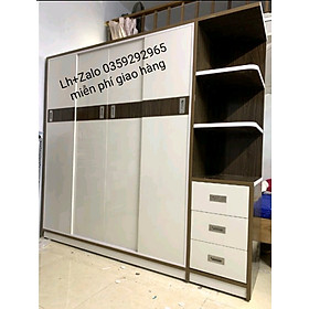 Mua Tủ nhựa đài Loan 4 cánh 1 kệ cửa lùa
