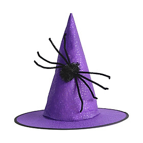 Witch Hat Cap Halloween Costume Accessory for Cosplay Masquerade Fancy Dress