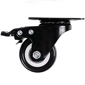 Mua Bánh xe đẩy chịu lực màu đen đường kính 50mm  xoay 360 độ  có khóa