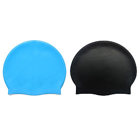 2 nón bơi trùm tai ngăn nước silicone cao cấp