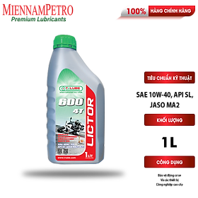 Dầu Nhớt Tlube Lictor 600 4T SAE 10W-40 1L Bảo Vệ Và Đảm Bảo Tốc Độ Cho Động Cơ Xe Máy Hiện Đại