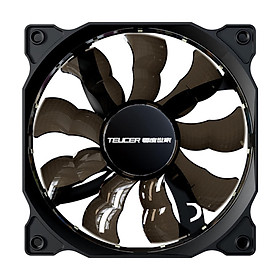 Computer Cooling Fan, CPU Fan, Shock Absorption Design, with 15 High Brightness LED Lamp Beads, 9 Blade 120mm Case Fans Hydraulic Bearing PC Fan