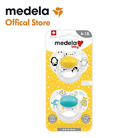 Ty ngậm Medela Baby Pacifier Original - vỉ 2 chiếc, Mới 100% - Hoàn hảo để sử dụng hàng ngày - không chứa BPA