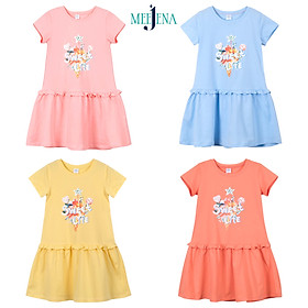 Đầm Bé Gái Tay Ngắn Cây Kem 14-38 kg MEEJENA, 100% COTTON 4C - 1318