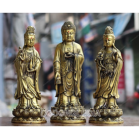 Mua Bộ 3 Tam Thế Phật Tây Phương Bằng Đồng Lê Gia