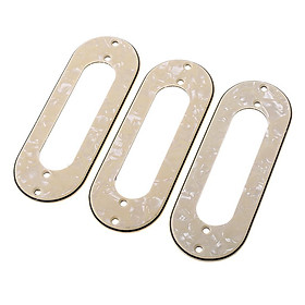 3X Guitar Pickup Mounting Frame Metal  for ST Electric  Beige