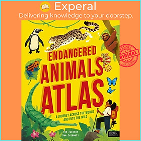 Sách - Endangered Animals Atlas by Sam Caldwell (UK edition, hardcover)