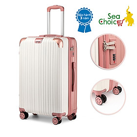 Vali du lịch Sea Choice chất liệu ABS+PC Size 20/24'' có khóa TSA Bánh xe 360° Dây kéo YKK chống nước có 3 màu- Bảo hành 3 năm