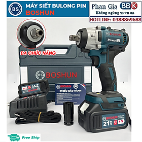 Máy Siết Bulong BOSHUN 21V Dùng Pin 10 CELL - 3 Chức Năng, Máy Bắn Bulong 100% Lõi Đồng Không Chổi Than - Bảo Hành 12 Tháng