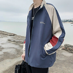 Áo Khoác Dù HEBFN LOGO Nam Nữ Ulzzang Unisex Form Rộng Bomber TRƠN Jacket, Áo Khoác Dù Jacket Nam Nữ Form Rộng Khóa Kéo Phối 3 Màu Phong Cách Ulzzang Chất Gió