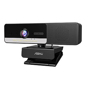 ASHU 2M Pixel 1920x1080P High Definition Video Webcam with 4 Noise Reduction Mic M-agnetic P-rivacy Cam P-rotection