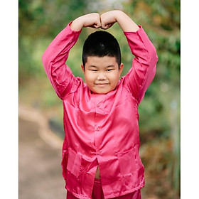 Bộ Bà Nam Em Bé Miền Tây- Có bộ bà ba Bigsize- may sỉ bà ba toàn quốc - May bộ bà ba theo yêu cầu - Hồng cánh sen