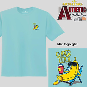 SUPER COOL, mã logo.g68. Áo thun nam nữ in logo đẹp. Áo phông GOKING cho cặp đôi, gia đình, đội nhóm, đồng phục công ty