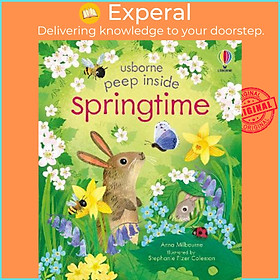 Sách - Peep Inside Springtime by Anna Milbourne (UK edition, paperback)