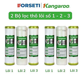 Combo bộ lọc thô Kangaroo lõi 123 dùng cho máy lọc nước Kangaroo - Hàng chính hãng