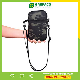 Túi Đựng Điện Thoại Grepaco Đeo Chéo Mini Nam Nữ Unisex Vải Dù Bố Tote Canvas Chống Thấm Nước Có Dây Đeo Nhiều Ngăn Khóa Kéo YKK Thời Trang Hàn Quốc - Hàng Chính Hãng