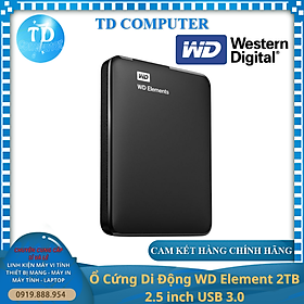 Mua Ổ Cứng Di Động WD Element 2TB 2.5 inch USB 3.0 - Hàng chính hãng ASIA phân phối