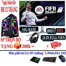 Mua Bộ máy tính để bàn VLimited Cao Cấp intel i7/16G/SSD/MÀN 24IN  chuyên Đồ họa  edit video  Game  livestream sản phẩm trọn bộ - Hàng chính hãng
