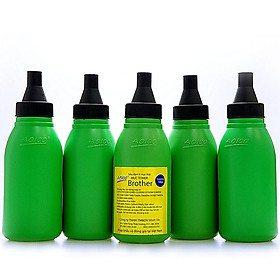 Mua Combo 5 chai mực in brother AO 100 siêu đậm  ít mực thải trọng lượng 100gr-78102 - 5 CHAI